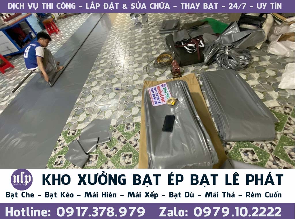 Xưởng May Ép Bạt Mái Che, Bạt Kéo Di Động Ngoài Trời tại Kiên Giang
