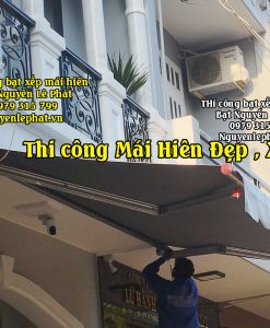 May Bạt Che Nắng Ngoài Trời Mái Hiên, Mái Xếp Di Động Cho Quán Cafe Tại Trảng Bom