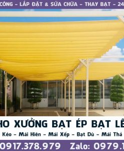 Xưởng May Ép Bạt, Gia Công Ép Bạt Mái Hiên, Mái Xếp Theo Yêu Cầu Tại Châu Đức