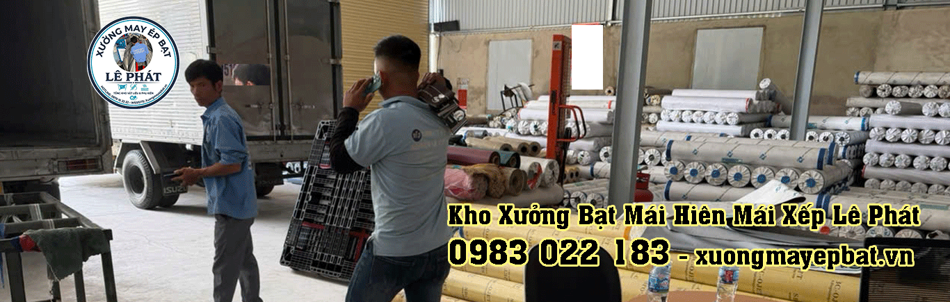May ép bạt mái hiên