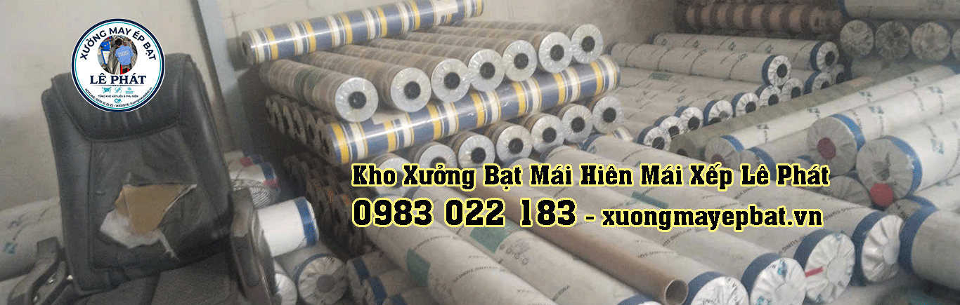 May ép bạt mái xếp