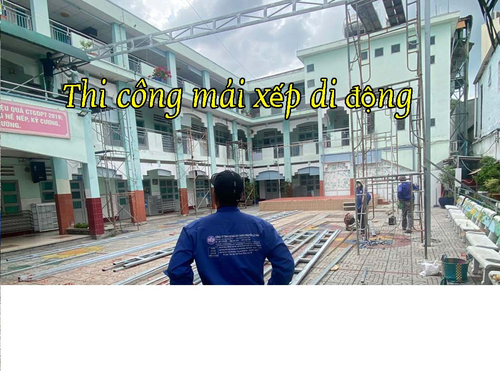 thi-cong-2 Xưởng May Ép Bạt Mái Hiên, Thi Công Bạt Che Nắng Mưa Ngoài Trời Tại Khánh Vĩnh